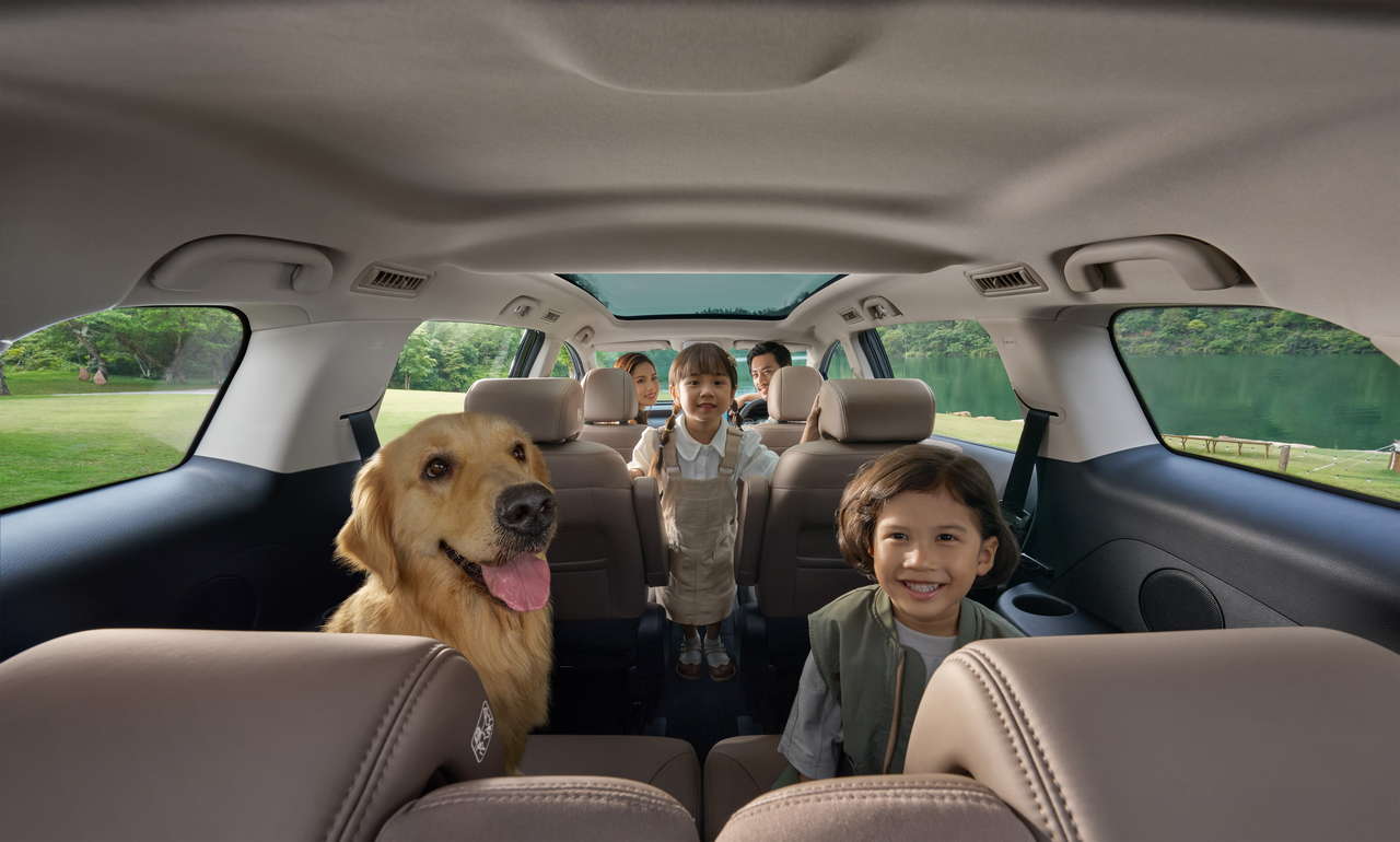 Nội thất BYD M6 rộng rãi, phù hợp cho gia đình đông người