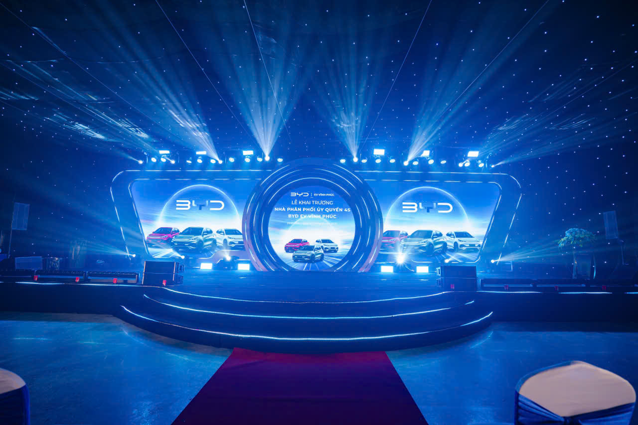Hình ảnh đẹp trong lễ khai trương BYD EV Vĩnh Phúc