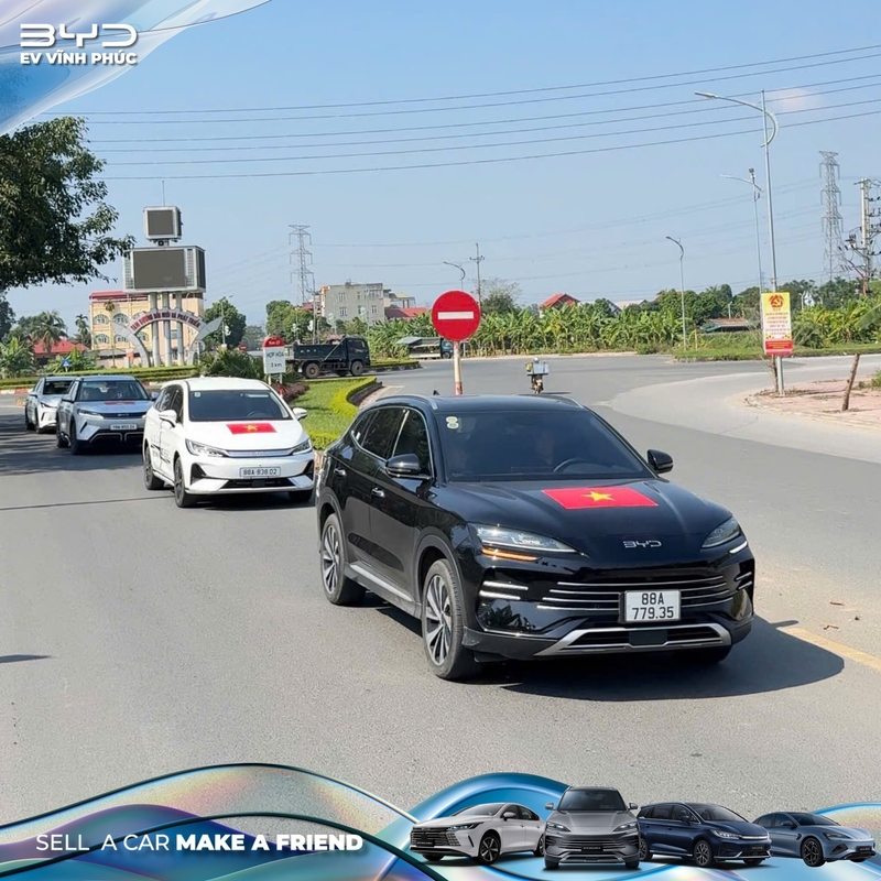BYD Vĩnh Phúc Trân Trọng Cảm Ơn Quý Khách Hàng Tham Dự Sự Kiện Lái Thử Xe BYD Tại Phú Thọ