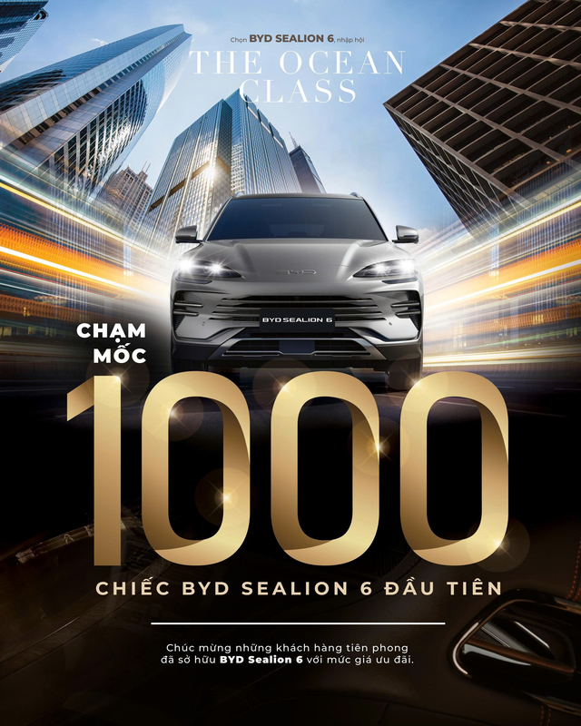 BYD Sealion 6 Chạm Mốc 1000 Đơn Đặt Hàng – Kết Thúc Chương Trình Giá Tiên Phong