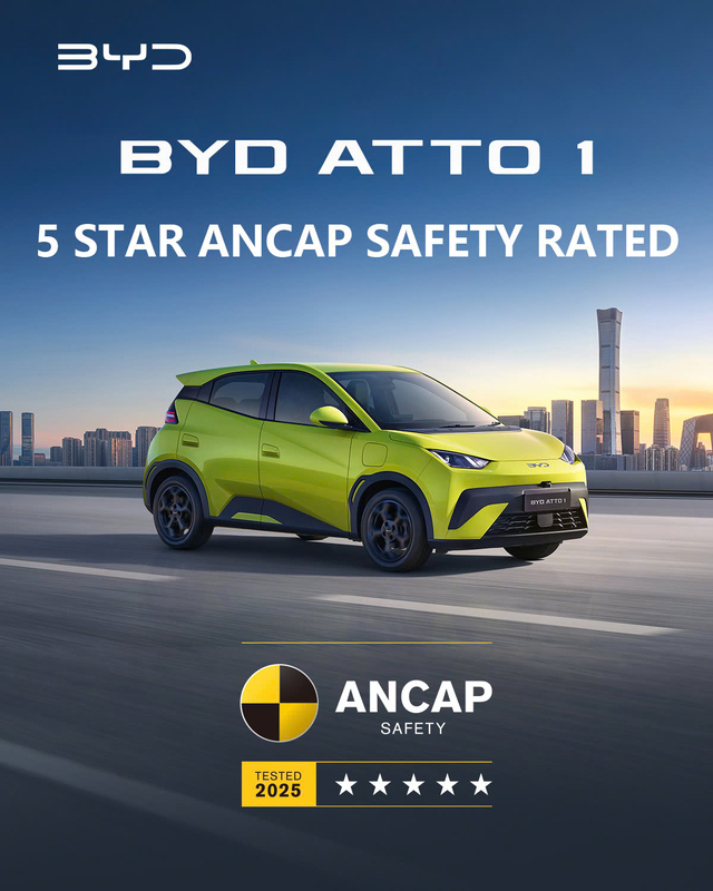 BYD ATTO 1 đạt chuẩn an toàn 5 sao Euro NCAP – Khẳng định vị thế xe điện đô thị an toàn hàng đầu tại Việt Nam