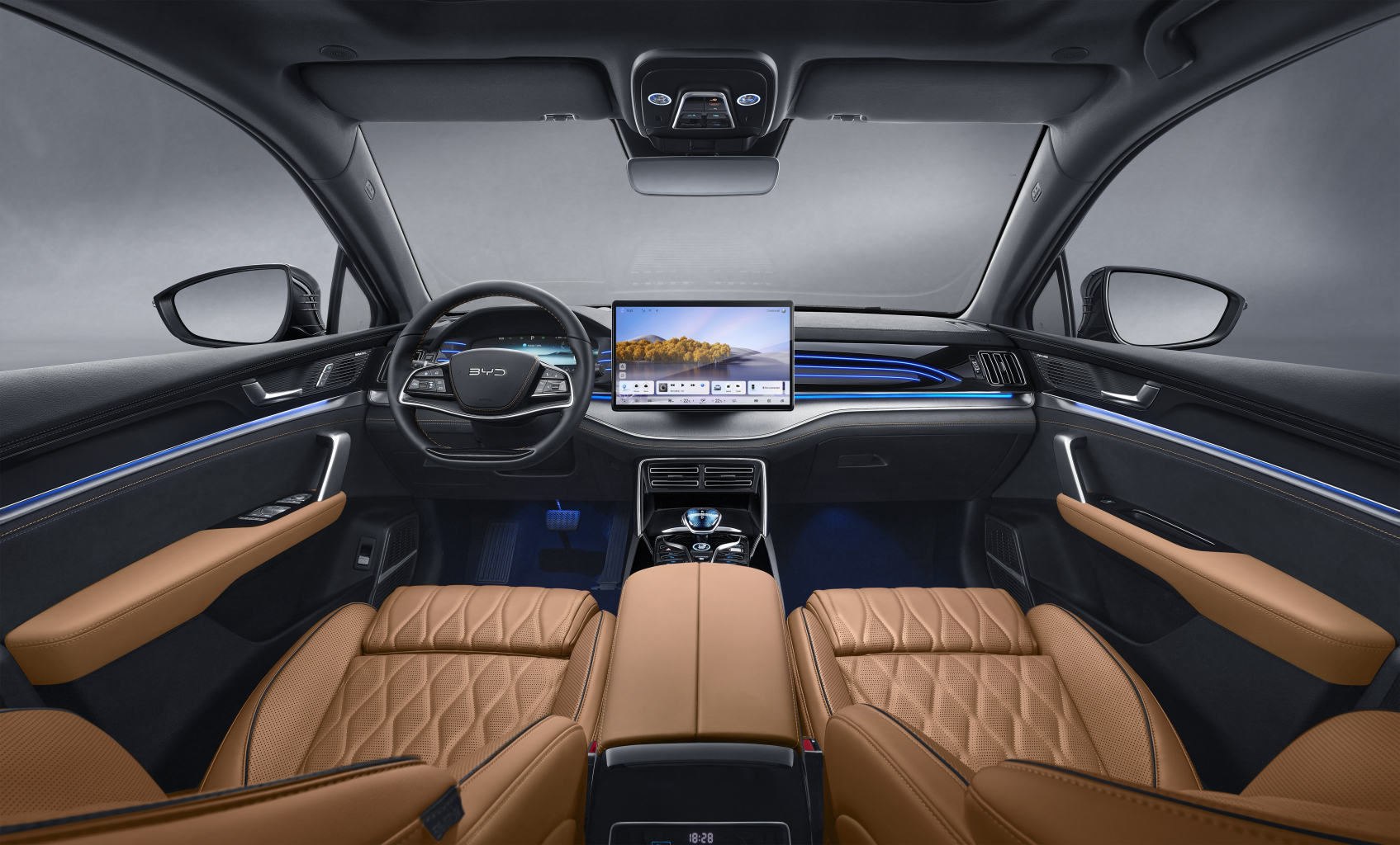 BYD SEALION 8 - Nội thất - Khoang lái hiện đại và cao cấp