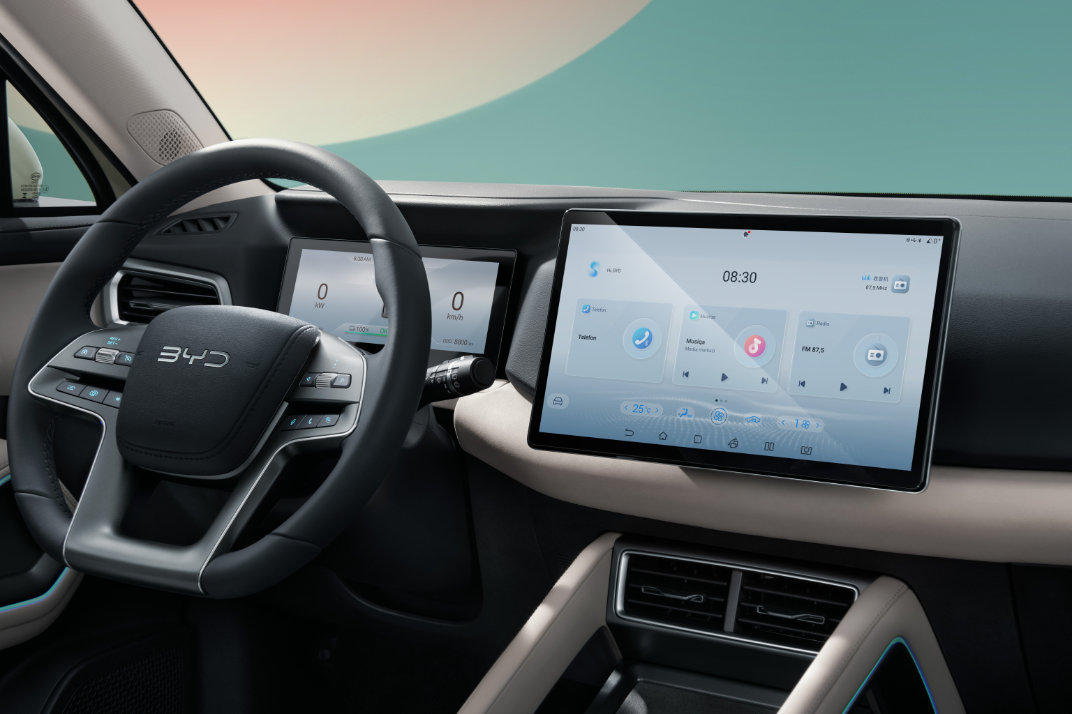 BYD ATTO 2 - Nội thất - Màn hình thông minh xoay 90 độ